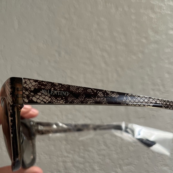 Valentino Wayfarer Square Lace Sunglasses